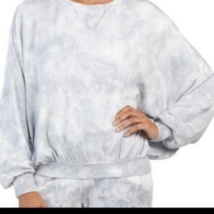 Young Fabulous & Broke Juliette Grey Tie Dye Sweatshirt